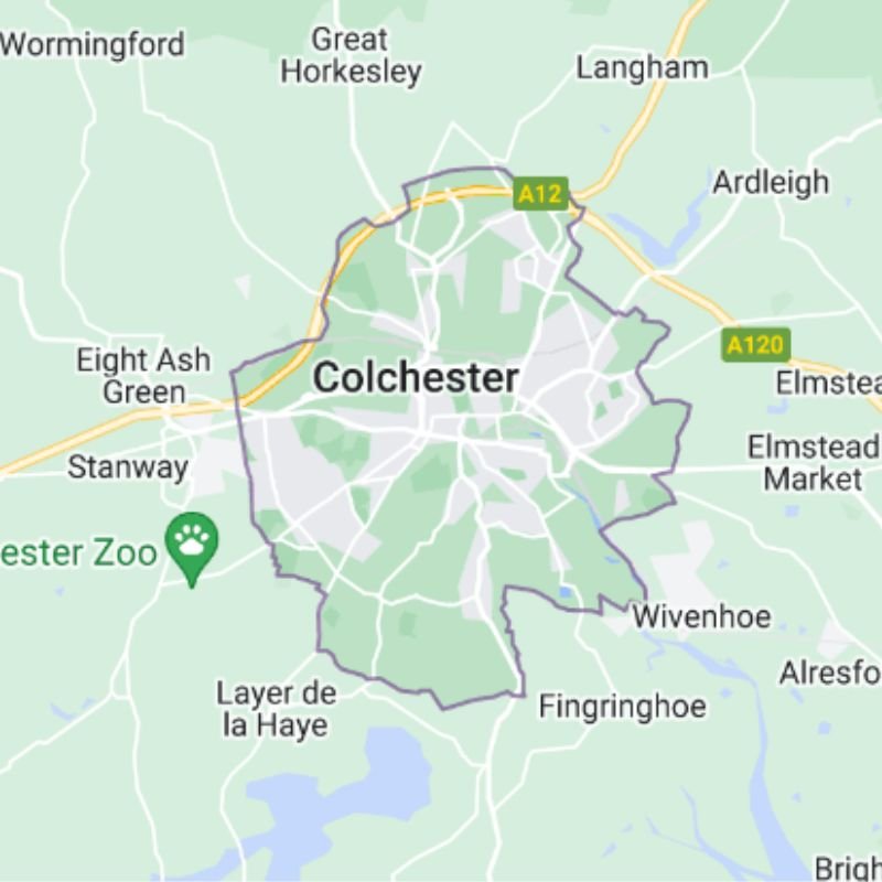 Map of Colchester